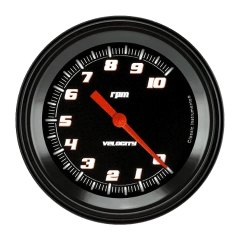 Velocity Black 3 3_8_ Tachometer VS10BBLF